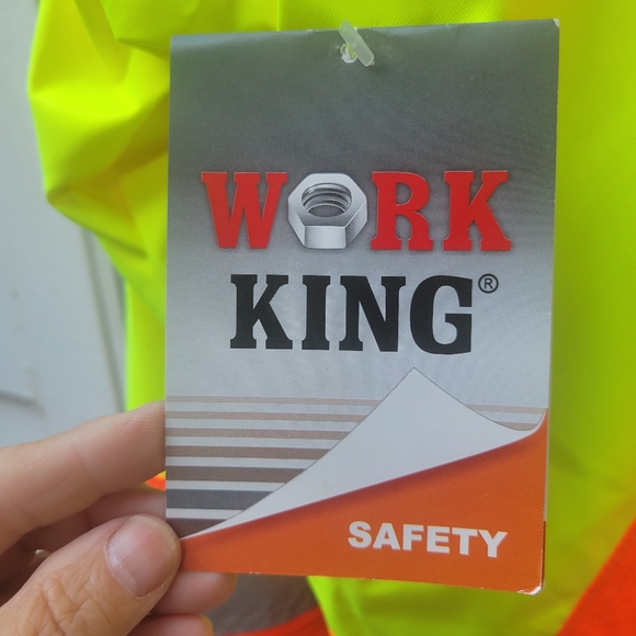 Work King by Tough Duck S413 Class 3 HiVis 3-in-1 Bomber Jacket Large - Picture 8 of 15